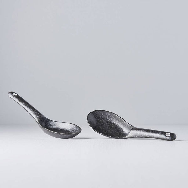 Matte Black small ramen spoon 15cm
