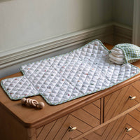 Cotton Travel Baby Changing Mat - Greenhouse Gingham