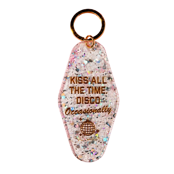Kiss All the Time Disco Occasionally Keychain