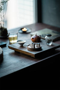 Gohobi Handmade Japanese Style Incense Holder – Zen Ceramic Incense Plug Tray: 3 mud houses