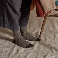 Rove Knitwear - Merino Wool Socks - Dark Brown: UK 8-11