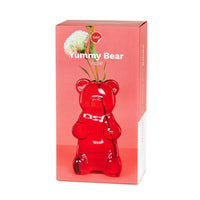 Balvi Yummy Bear Glass Vase Red Vase