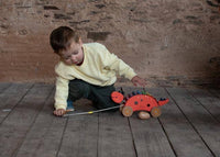 Classic World Wooden Dinosaur Xylophone and Pull Along