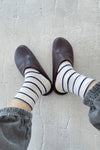 Le Bon Shoppe - Boyfriend Socks - Flax Stripe