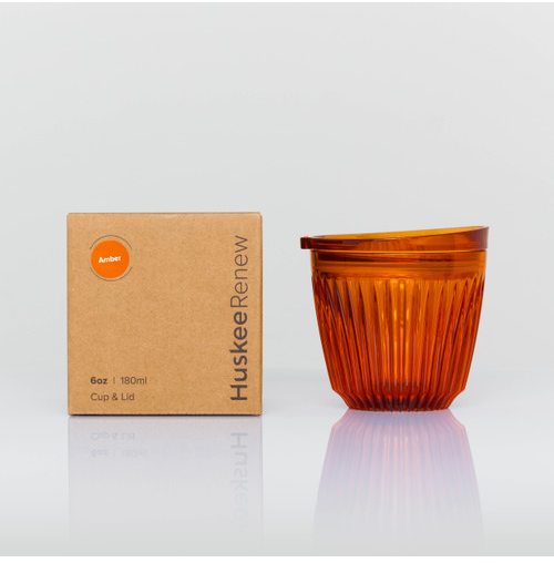 HuskeeRenew Cup & Lid - Amber 8oz