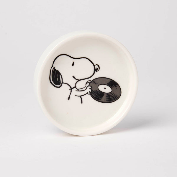 Peanuts Round Trinket Dish, Vinyl Lover