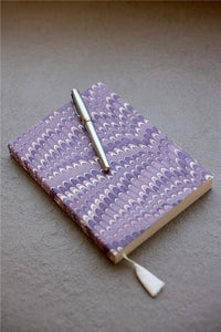 A5 Blank Notebook - Mini Scallops Lavender
