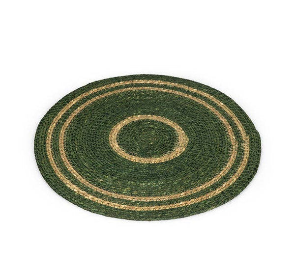 Seagrass Placemat - Olive Green / Natural