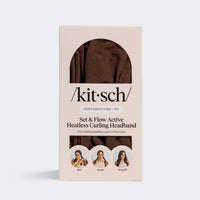 Set & Flow Heatless Curling Headband - Chocolate Brown