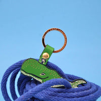 Humpback Whale Key Fob - Turquoise