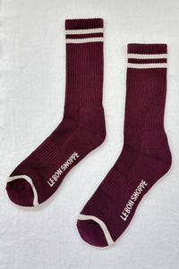 Extended Boyfriend Sock - Wood