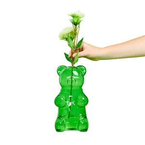 Balvi Yummy Bear Glass Vase Green Vase
