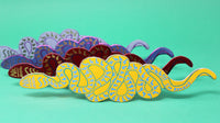 Snake Bookmark - Dark Red