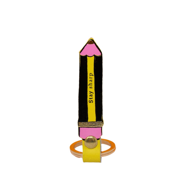 Stay Sharp Key Fob - Yellow
