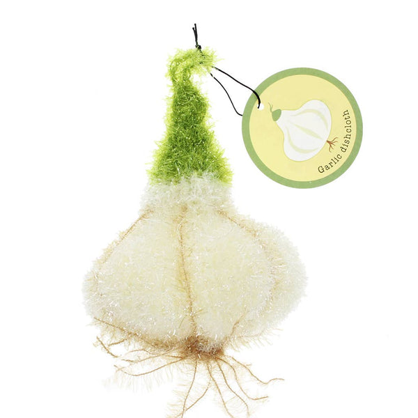 Non-scratch scrubber dishcloth - Garlic