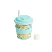 Wild Animal Chino Cup 8oz (Straw Included)