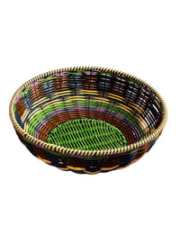 Woven Bowl - Brown/Green