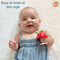 Mushroom Teether - Red/Green