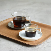 Cast Coffee Cup & Stainless Steel Saucer 220ml