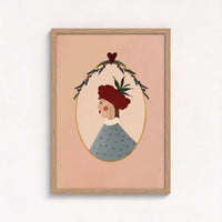 Queen of the Rodeo - Giclee Art Print - Raspberry: A3