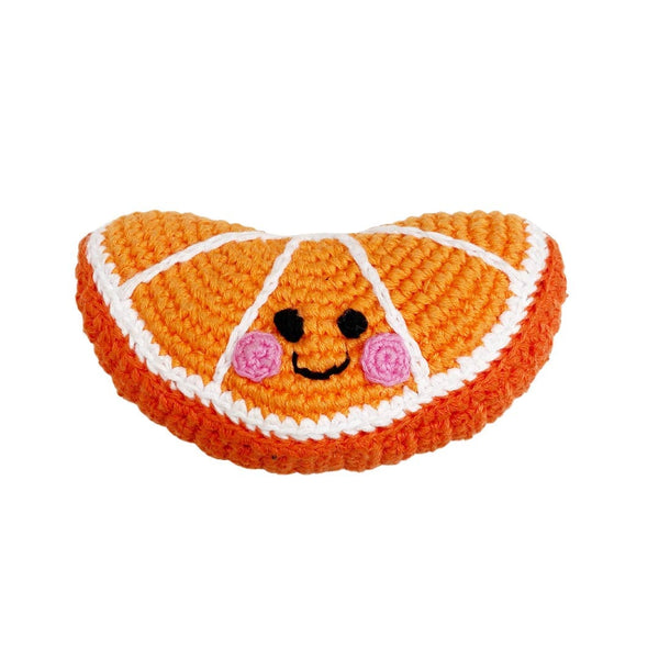 Friendly Orange Slice Rattle