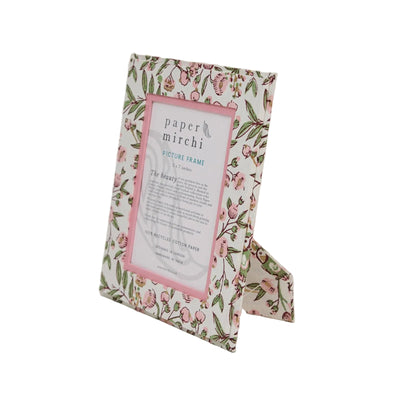 Block Printed Picture Frame (5x7) - Song Birds Blush