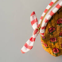Luma Curved Cosmetic Bag - Saffron