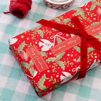 Christmas Red Velvet Bows - 8 Pack