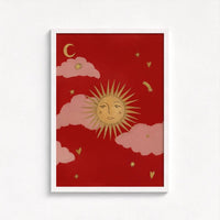 Queen of the Rodeo - Giclee Art Print - Le Soleil (Red): A3