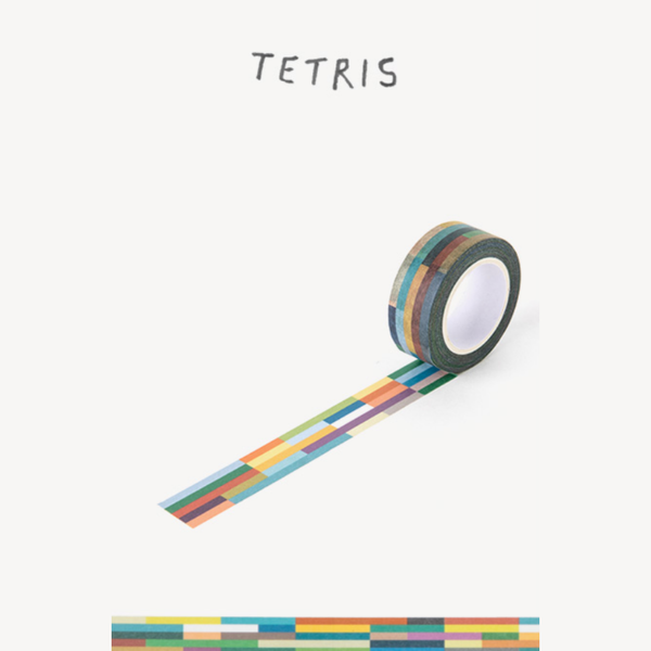 Paper Tape - 15mm - Tetris