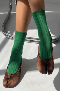 Her Socks - Emerald Glitter