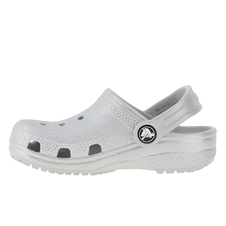Toddler Classic Clogs - Silver Glitter