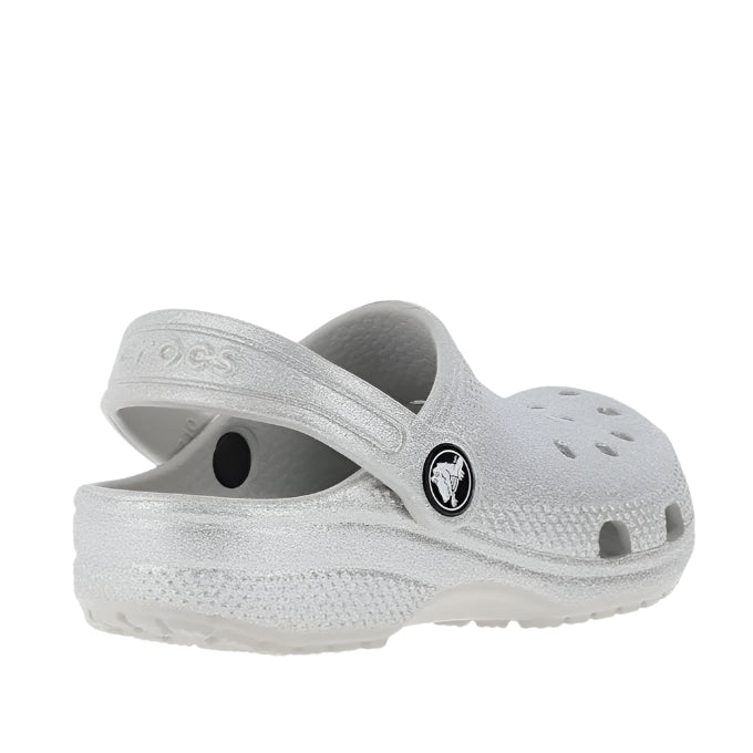 Toddler Classic Clogs - Silver Glitter