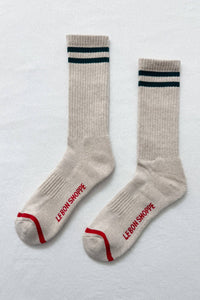 Extended Boyfriend Socks - Powder Blue