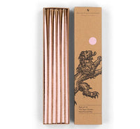 Thin Taper Candles in Orchid Pink - Set of 12