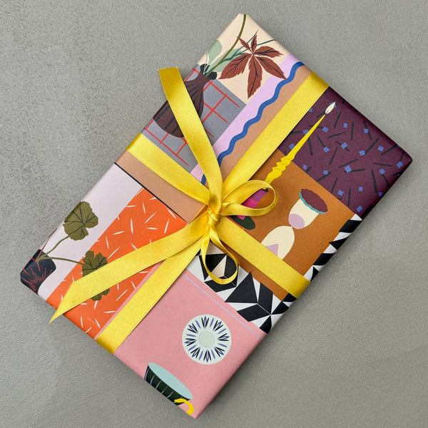 Pavilion - Lifestyle Botanical Illustrated Interior Colourful Gift Wrap