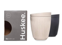 Huskee Cup & Lid 8oz - Charcoal