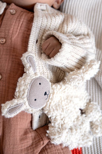Cotton Knit Baby Comforter: Sheep