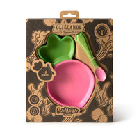 Rubberwood Baby Plate Multi Set - Ramona the Radish