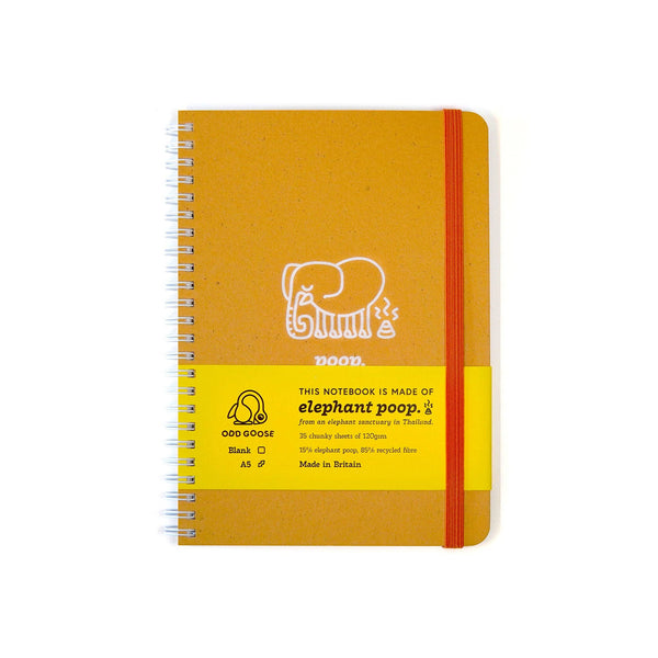 Elephant Poop Foil Printed Notebook