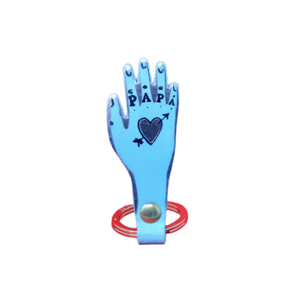 Papa Key Fob - Turquoise