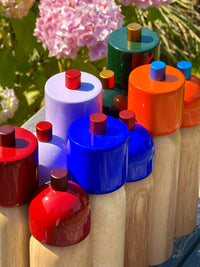 Salt & Pepper Grinder - Lilac & Red - Medium