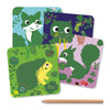 Djeco - Scratch Cards for Little Ones Country Creatures