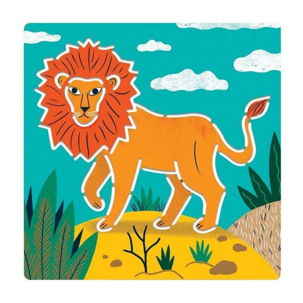 Djeco -  Wild Animals stencil Pochoirs