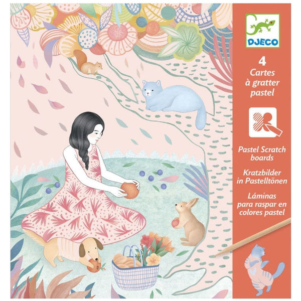 Pastel Scratch Boards  - Picnic