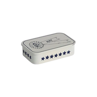 Dog Treat Tin - Small - Blue And White