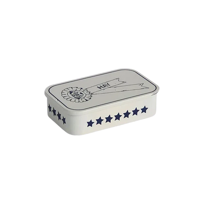 Dog Treat Tin - Small - Blue And White