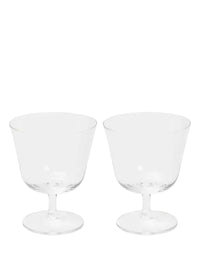 Curve Stem Glass - Set of 2 - Small - Clear