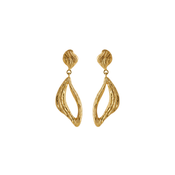 Flowing Dreams Earrings - Gold Plated