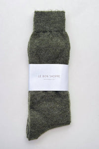 Mohair Veil Socks - Mocha